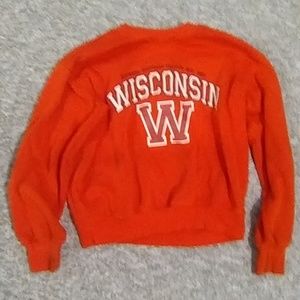 Orange Wisconsin crew neck women's size extra small from H&M